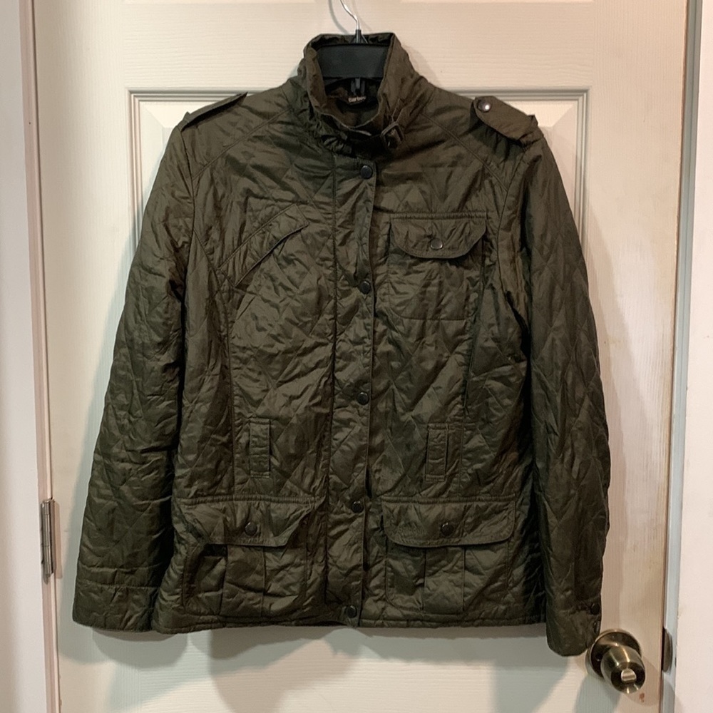 Iconic Barbour Flyweight Utility Jacket in Olive EU 40 UK 14 US 10